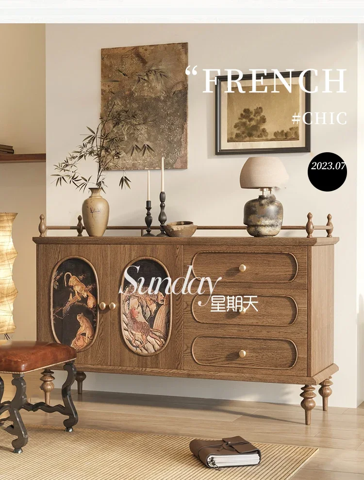 

Комод из ясеня, креативный многофункциональный пасторальный шкафчик, мебель