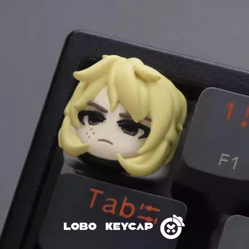 VALORANT Keycaps Resin Art Mechanical Keyboard Original Game Jett Key Cap Custom Cartoon Keycap Cute PC Gamer Accessories Gift