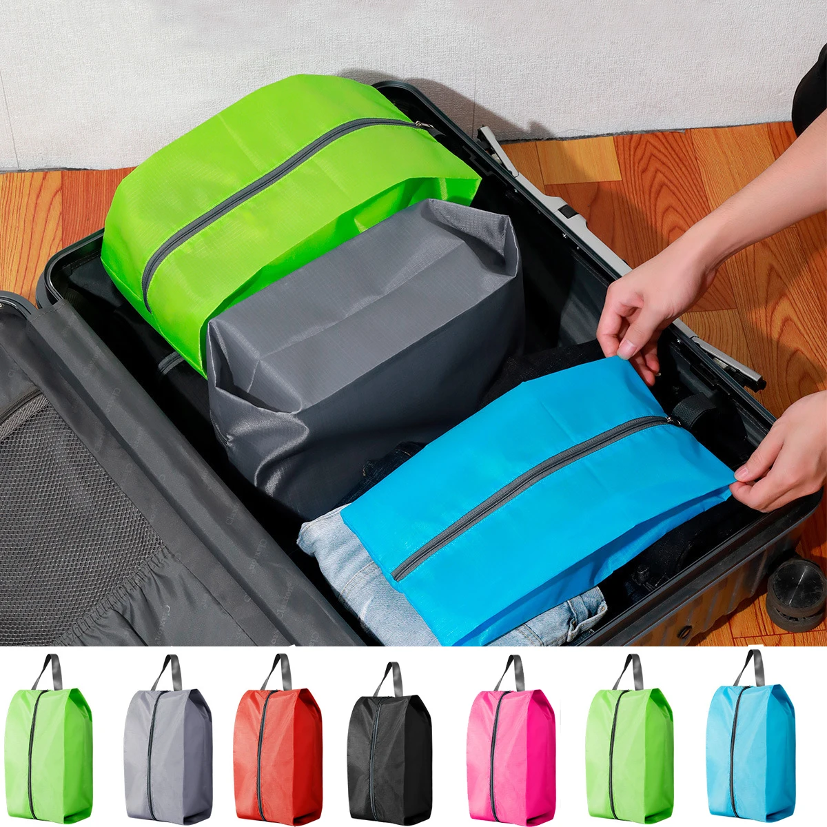 Travel Shoe Storage Bag Dustproof Moisture-Proof Shoe Organizer Portable Shoe Pouch Shoe Carry Bag Home Travel Shoe Cover