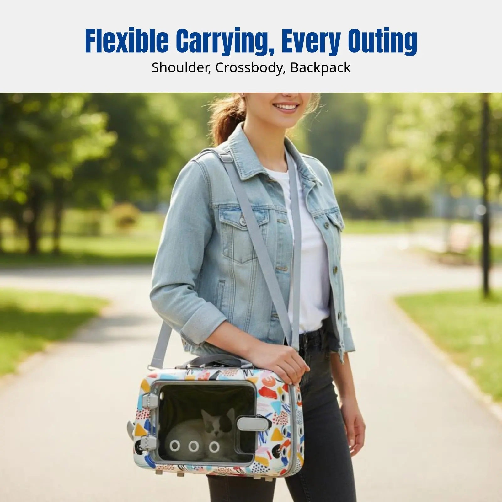 

Рюкзак-переноска для животных, одобренный авиакомпаниями, с плечевым ремнем, для маленьких питомцев, жесткий, дышащий