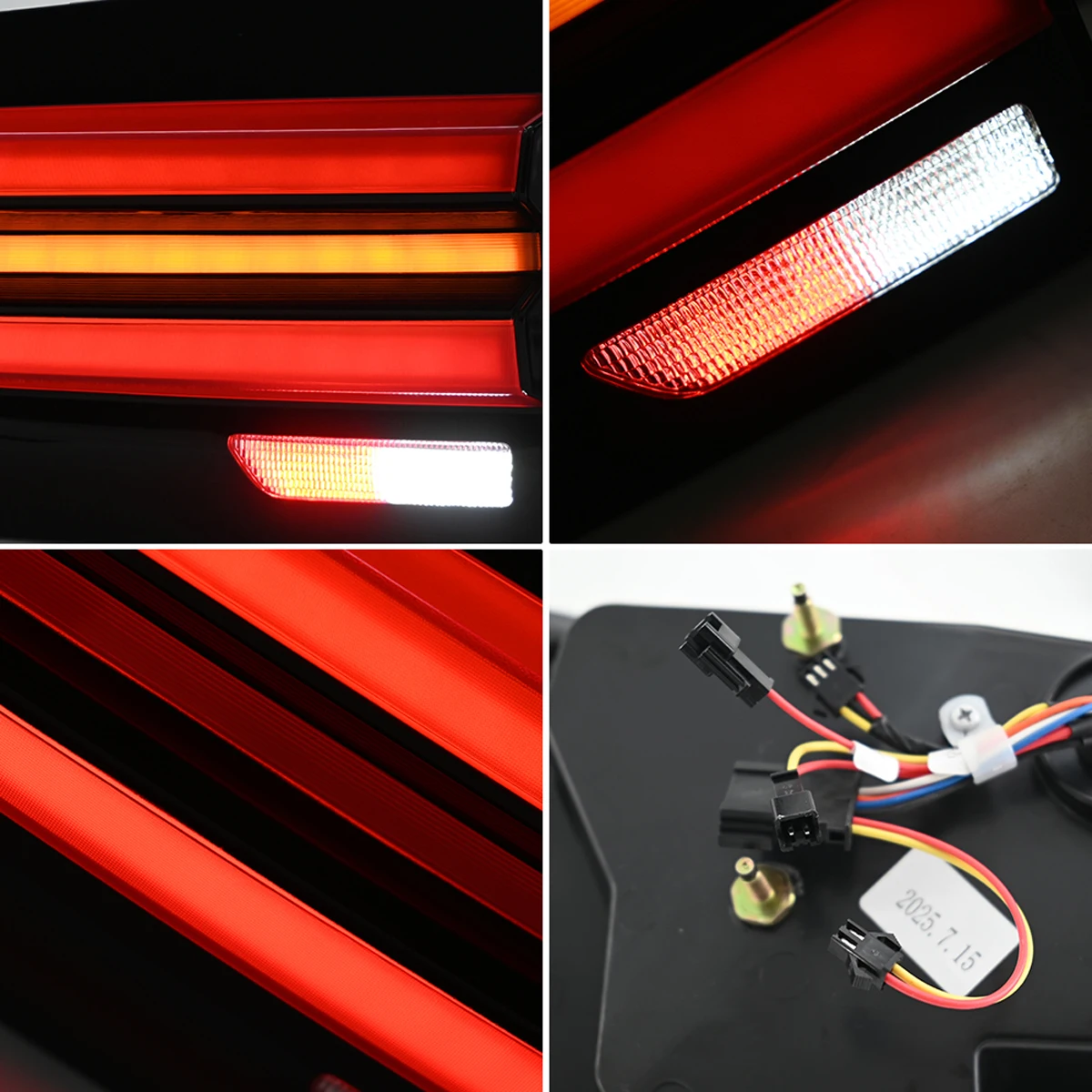Paar LED-Rückleuchten für BMW 2007-2013 X5 E70 2014-2018 X5 F15 Rücklicht Bremslicht Heckleuchte – Detail 4