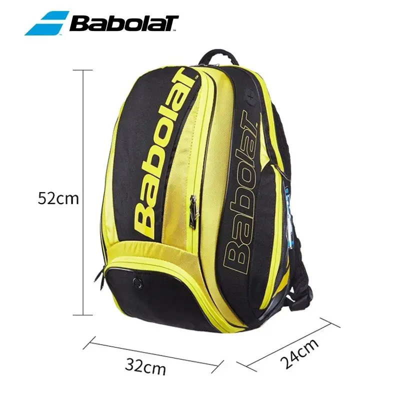 BABOLAT PURE AERO Saco De Raquete De Tênis, Grande Capacidade, Squash Adulto, Mochila De Ombro Badminton, Original, Pacote 2