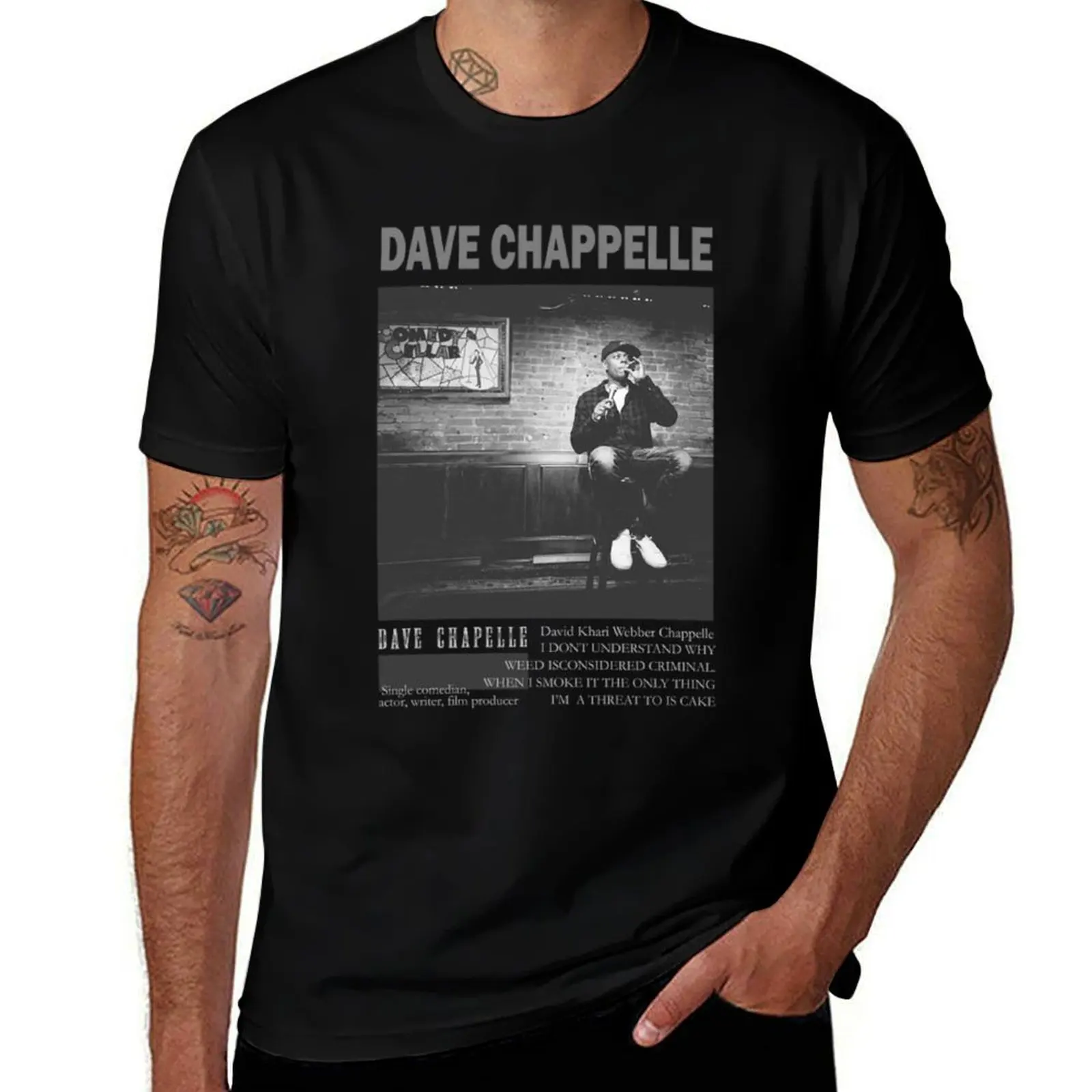 Dave Chappelle, dave chappelle on stage T-Shirt man t shirt luxury T-Shirt
