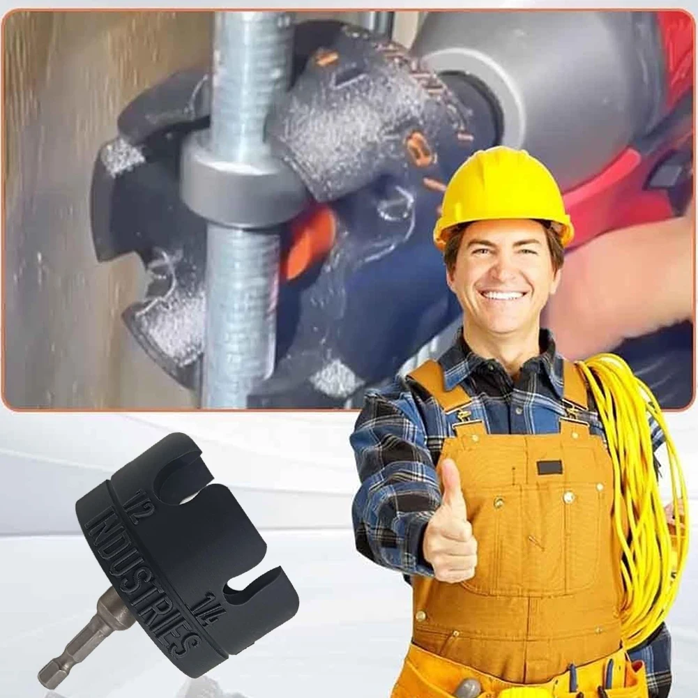 

Nut Drill Bit Socket Wear Resist Slotted Wing Nut Spinning Drive Kit Portable Bolt Extractor Tool for Fast Nut and Bolt Removal