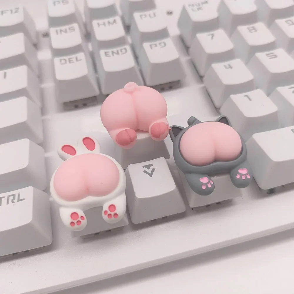 Cute Cat Claw Keycap, Kawaii Paw Artisan Key Cap for Cherry MX Switch Gaming Keyboard Gift