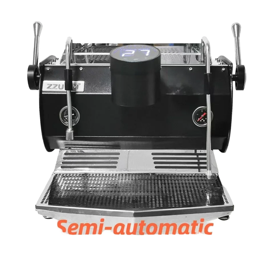 Commercial Stainless Steel Espresso Machine Milk Frother Single Head Coffee Maker Double Boiler 15bar Pressure for Restaurant