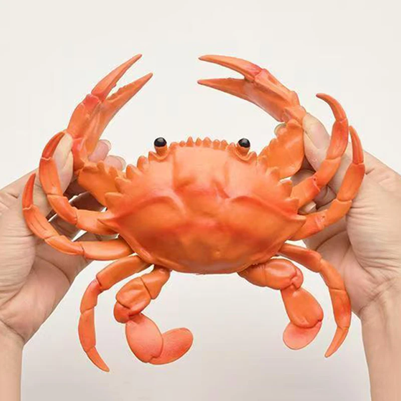Simulation Lobster Crab Realistic Animal Figures Sea Ocean Art Scene Props Funny Gifts for Christmas Birthday Party Favors