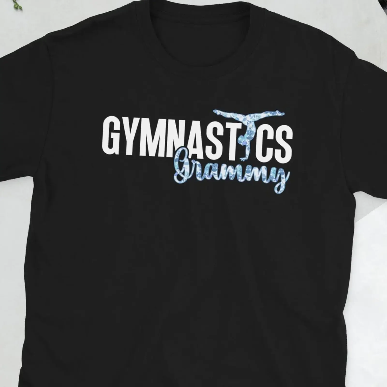 Gymnastics Grammy T Shirt Of A Gymnast Proud Grandma s  vintage Washed fashion homme Stylish Soft Comfortable Versatile