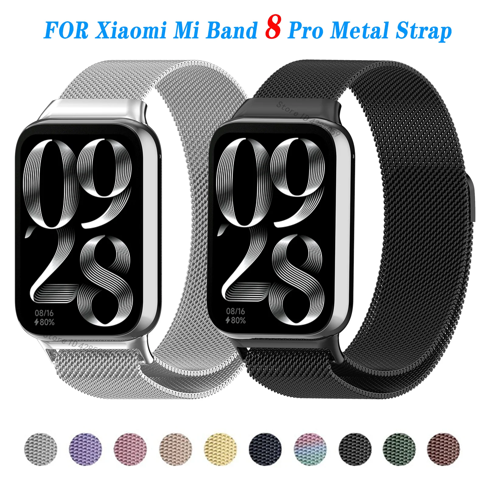 Milanese Loop Strap For Xiaomi Mi band 8 Pro Bracelet Band Wristband For Mi band 8 pro Smartwatch Replacement Strap Accessories