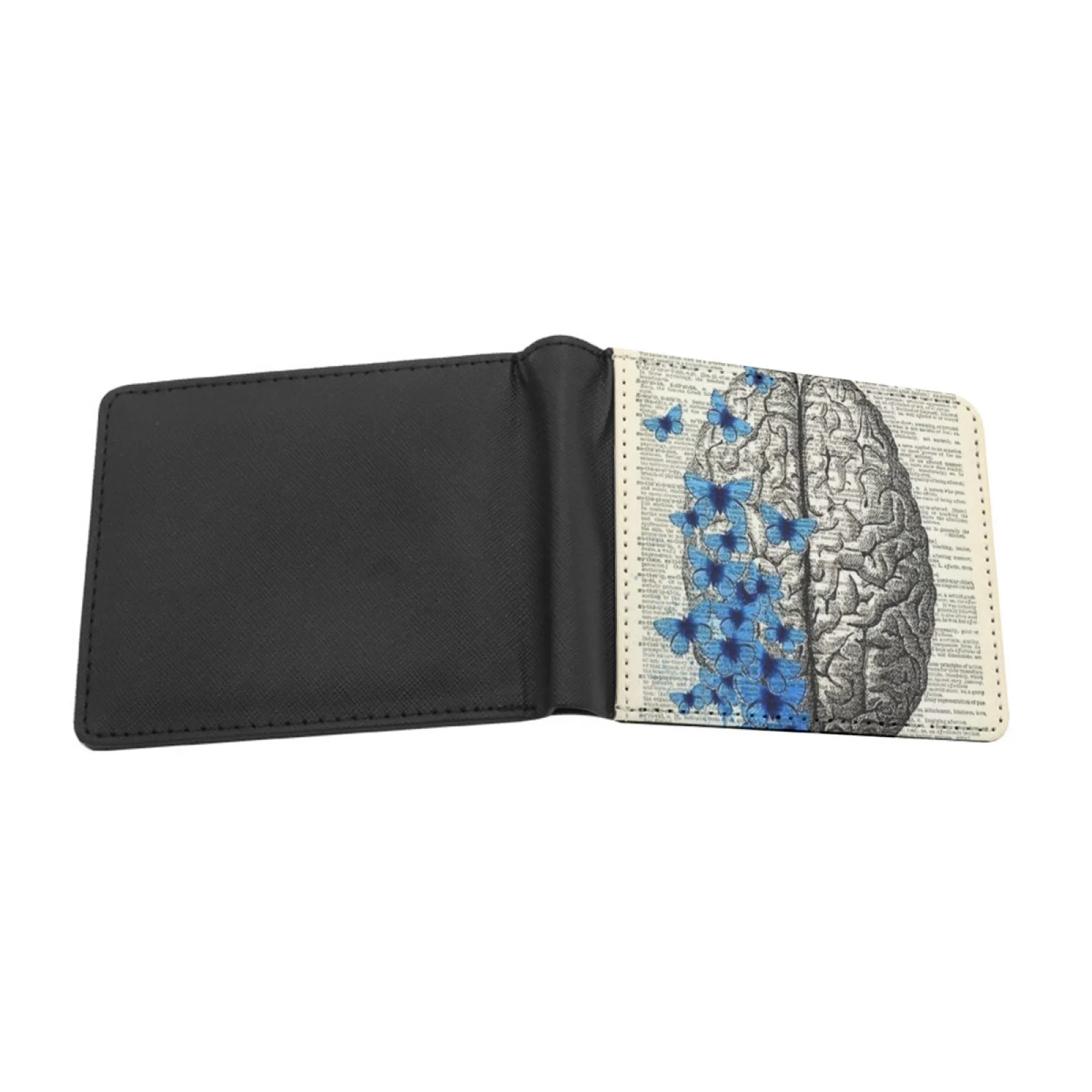 Human Brain Anatomy Personalized Wallet For Men And Women Pu Leather Short Pocket Purse Anatomy Brain Human Biology Science