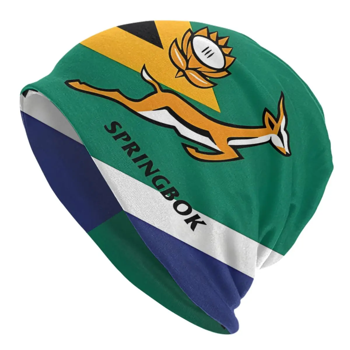 South Africa RUGBY Men Women Thin Beanies Outdoor Ski Cap Double Layer Fabric Bonnet Hat