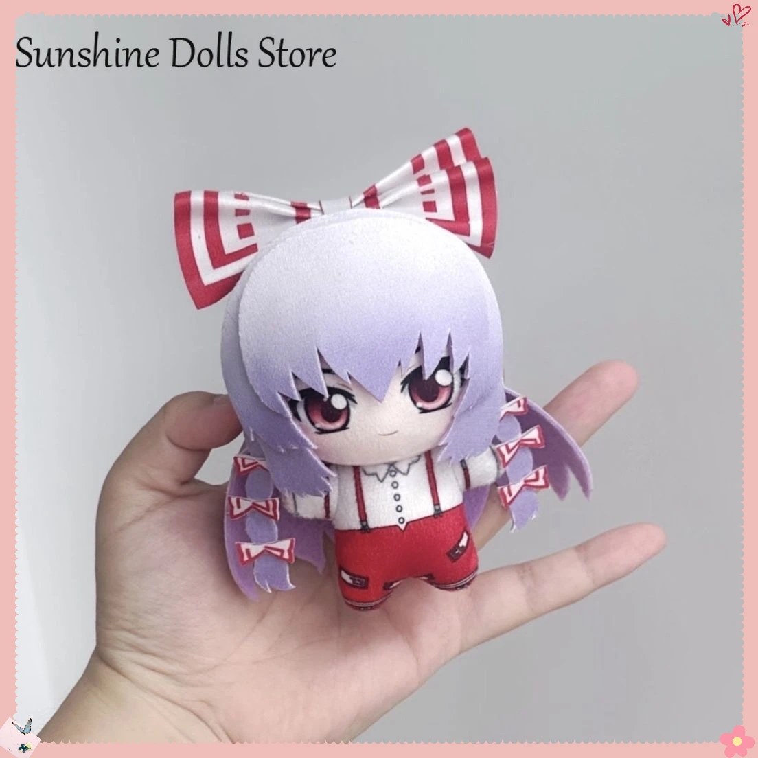 

Аниме Fujiwara no Mokous Touhou Project, очаровательная плюшевая хлопковая кукла, очаровательные куклы с изображением морской звезды, 10 см, игрушки с подвеской, плюшевый подарок