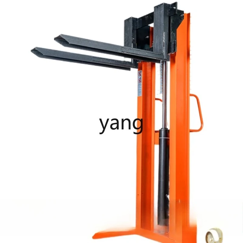 LMM manual hydraulic forklift stacking electric lift handling hand push lift small forklift