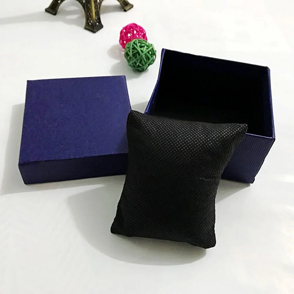 

Watch Box Holder Non-Woven Fabric Removable Pillow Soft Cushion Secure Storage Display Organizer Case Gift Watch Box