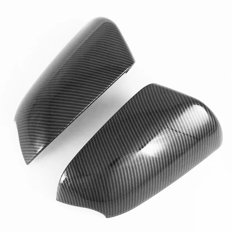 

A80X-2Pcs Carbon Fiber Rear View Mirror Cover-Side Door Mirror Cover Cap For Hyundai Venue 2019-2020