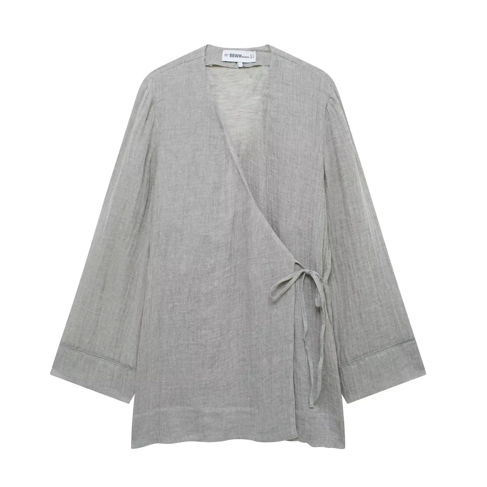 Women's Linen Drape Kimono Style Outerwear