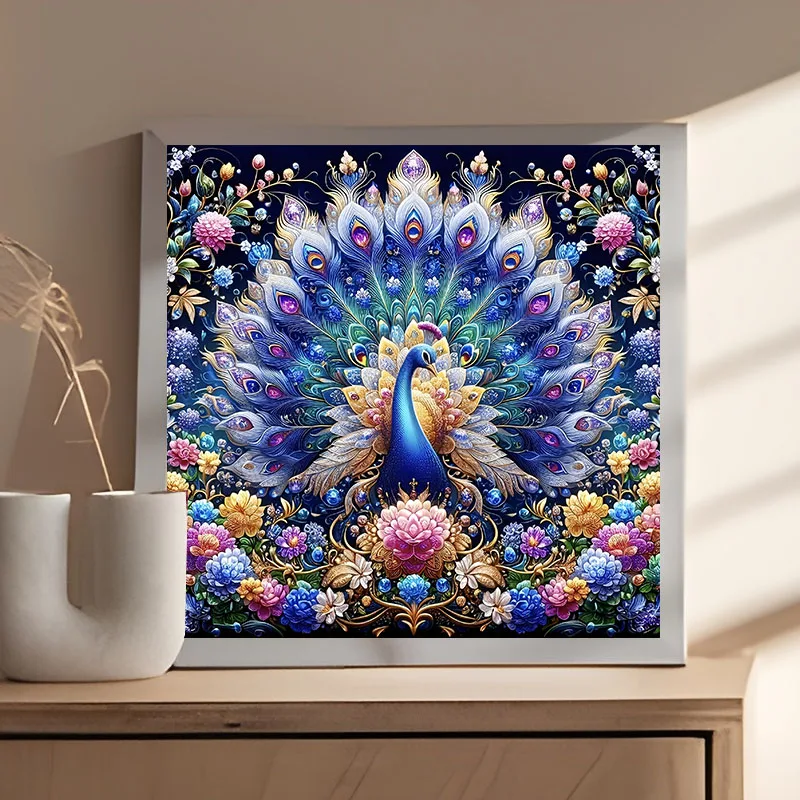 Peacock Diamond Painting Kit 2