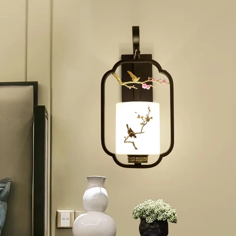 China Creative Retro Wall Lamp Living Room Background LED Wall Light Modern Simple Bedroom Bedside Lamp Staircase Aisle Lighting image 6