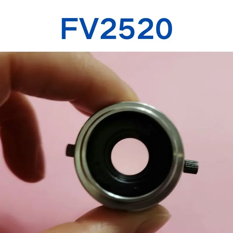 Used FV2520 million pixel low distortion fixed focus industrial lens test OK, fast delivery