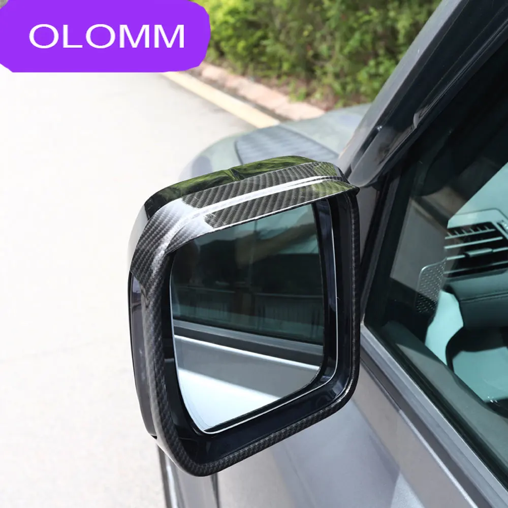 Suitable for 2020-2026 Land Rover Defender cars ABS reverse rearview mirror, rain eyebrow rearview mirror, rain cover