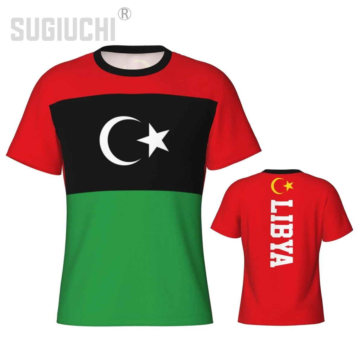 Tight Sports T-shirt Libya Flag Libyans 3D For Men Women Tees jersey Clothes Soccer Football Fans Gift Patriotic T shirt