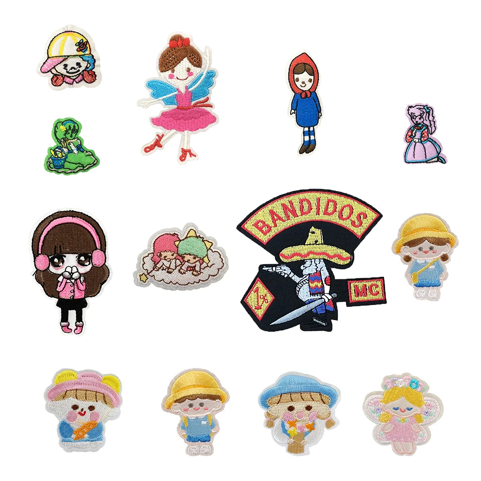 Cartoon-Figur Hotmelt Eisen Diy Dekoration für Kleidung und Hüte Taschen Jeans Bekleidung Accessoires waschbare Kleidung Patches