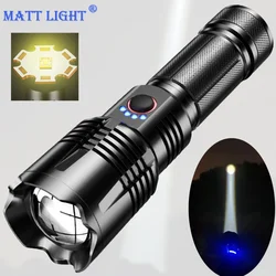 Xhp70 Powerful Flashlight Aluminum Camping Rechargeable Lamp Electric Teaser Personal Self Defense Lantern Power Led Work Light