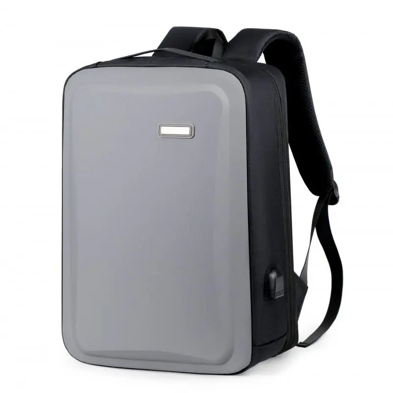 New Computer Bag Men's Office Hard Shell Backpack Commuter Waterproof Wear-resistant Business Bag Large Capacity Travel Backpack