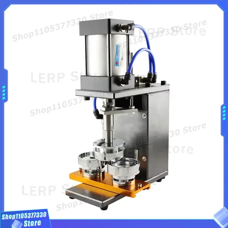 Semi Automatic Pneumatic Badge Maker Machine Button Press Equipment for DIY Craft Pin Making Tool Kit Manual Operation Device