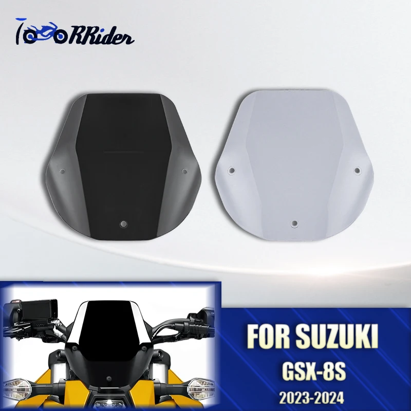 

Windscreen Touring Windshield Shield Screen Visor Wind Deflector with Bracket For Suzuki GSX-8S 2023-2024