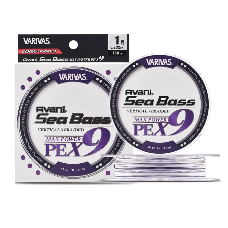 Varivas Avani Vertical High Spec 9 Braided Max Power PE Line Sea Bass Fishing