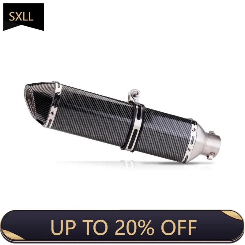 

SXLL Modified motorcycle sports car 600 250 350R25/R3470 small hexagonal exhaust pipe universal 470 mm