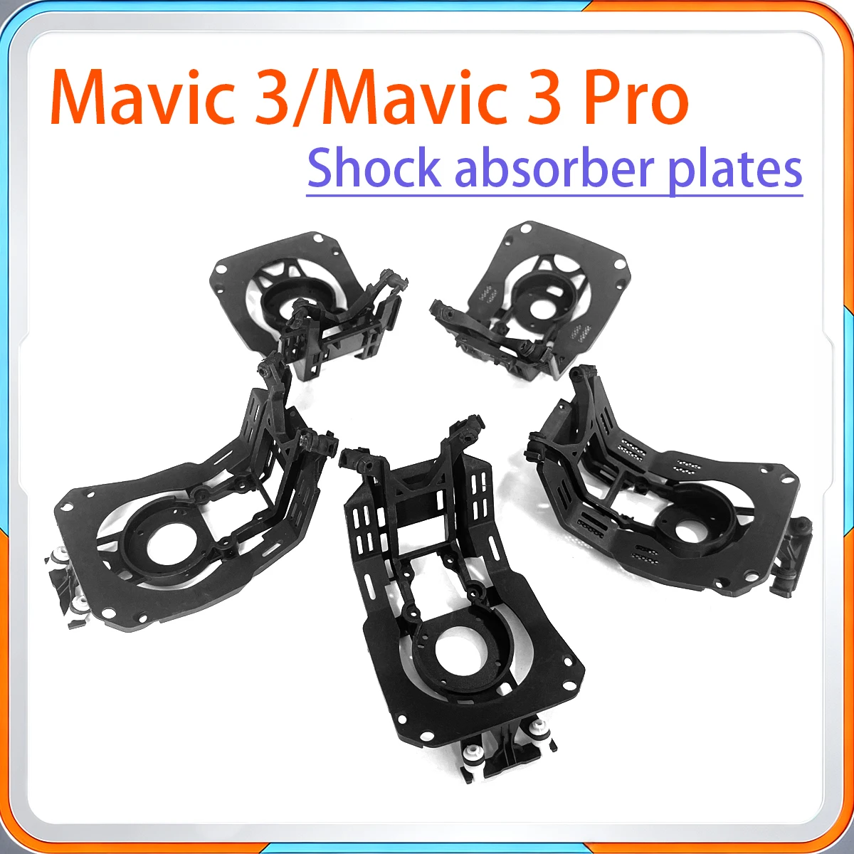 Suitable for DJI Mavic 3/3PRO/3 CLASSIC/3T gimbal shock absorbers, dampers, including upper lower bracket rubber balls