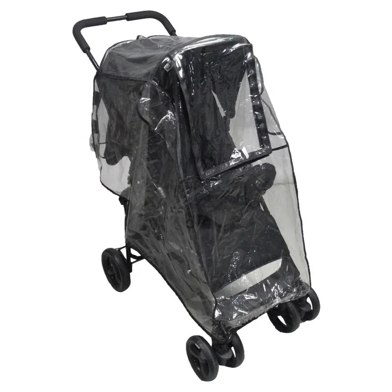 Private label custom fashion dustproof Baby Carriage Stroller  professional transparent waterproof rain cover Baby stroller