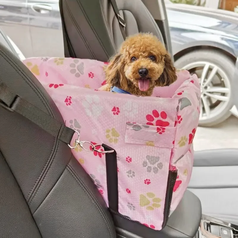 

Explosive Pet Car Mat Mesh Hanging Bag Car Travel Car Bag Dog Safety Seat Wholesale