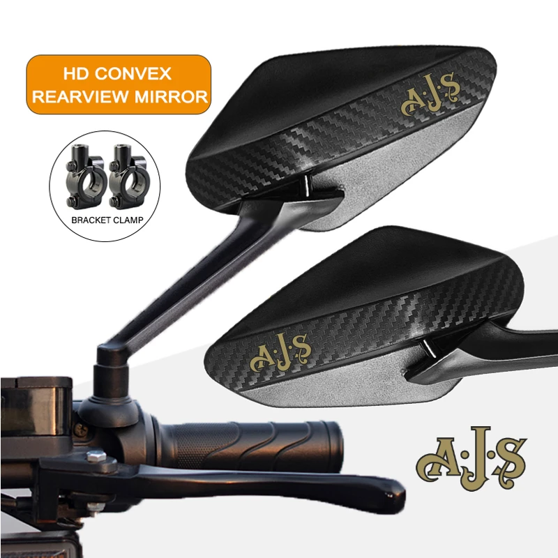 

Easy Installation Carbon Fiber Motorcycle Rearview Mirror For AJS Motor YX-R CR3-125 Regal Raptor 2025 LOGO Adjustable Wide View