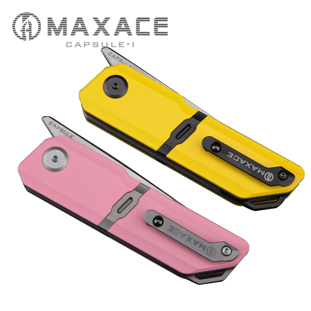 Maxace Capsule-I Folding knife pocket knife camping portable outdoor fruit knife Survival Self-defense Collection And Gift