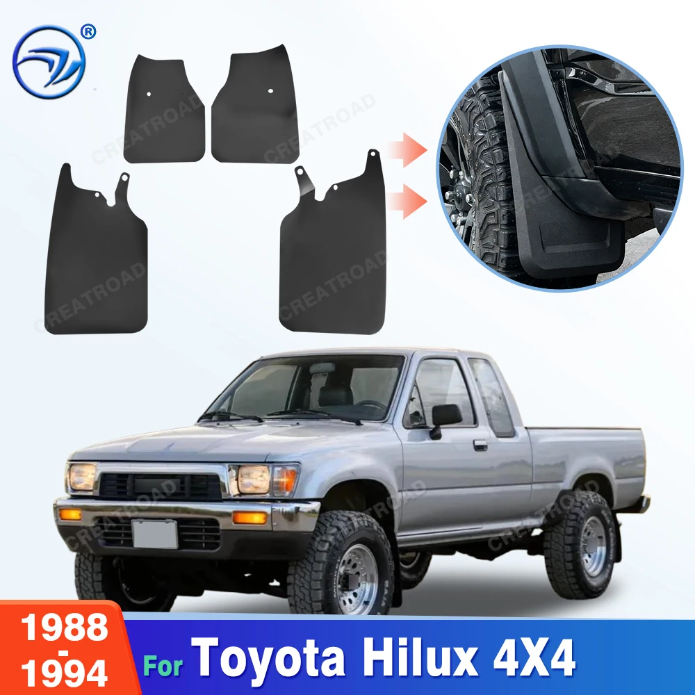For Toyota Hilux 4X4 1988 1989 1990 1991 1992 1993 1994 Fender Mudflaps Splash Guards Mudguards Mud Flaps Car Accessories