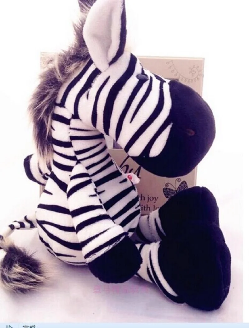 

The zebra toys lovely cartoon plush doll soft cute zebra doll birthday gift about 35cm