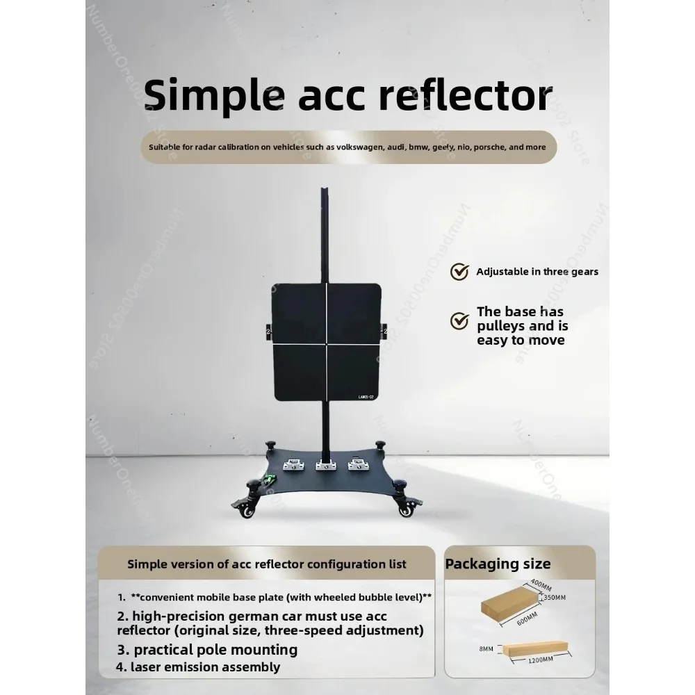 ADAS Calibration Tool  with ACC Radar Reflector Calibration Board  for VW, Audi, BMW, Geely, Nio, Nissan, Porsche  German Cars