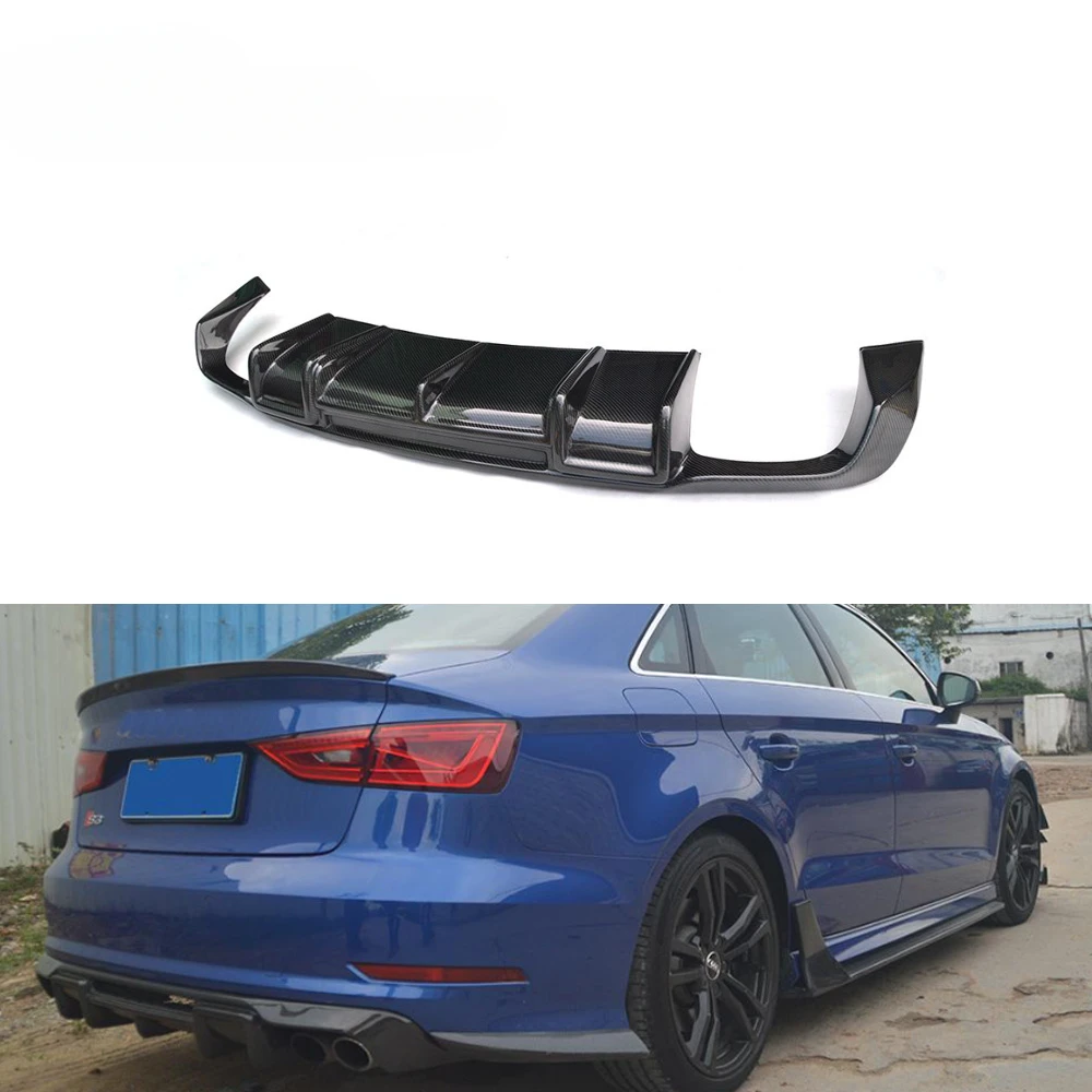 

Sportline Carbon Fiber Rear Diffuser Lip for Audi A3 SLINE 8V S3 Sedan 4-Door 2014-2016