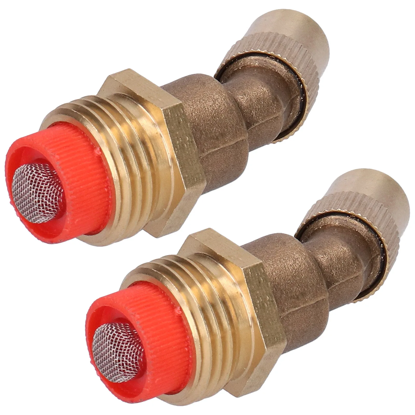 2Pcs Spray Nozzle with Filter G1/2 Male Thread Adjustable Atomizing Elbow Sprayer Irrigation Nozzle for Courtyards Gardens