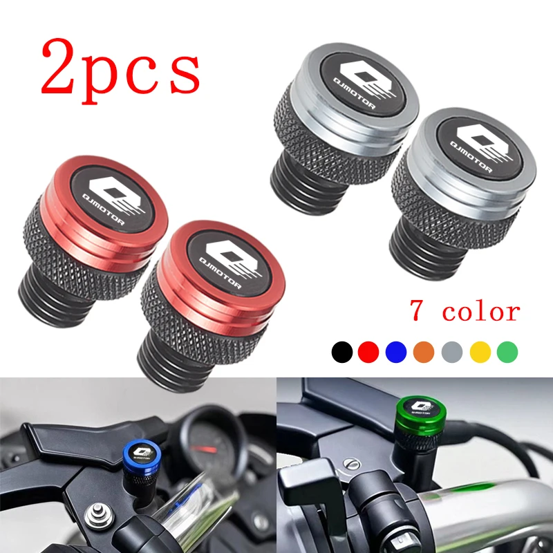 

For Qjmotor Srt Srk Srv 250 300 550 650 800 S Qj 500S 300S Motorcycle M10*1.25 CNC Aluminum Screws Bolts Mirror Hole Plugs Cap