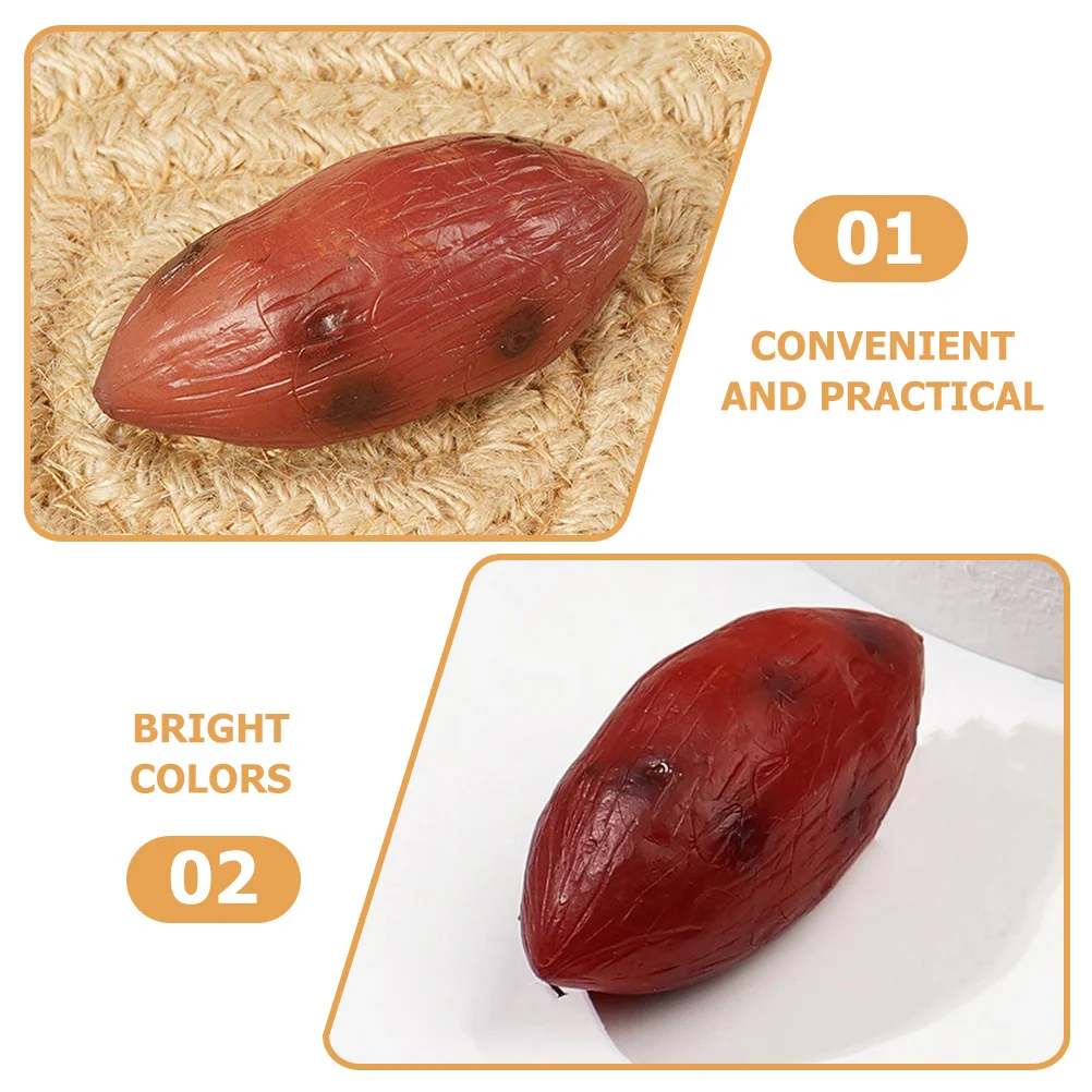 

4 Pcs Simulated Sweet Potato Artificial Vegetables for Decoration Decorations Food