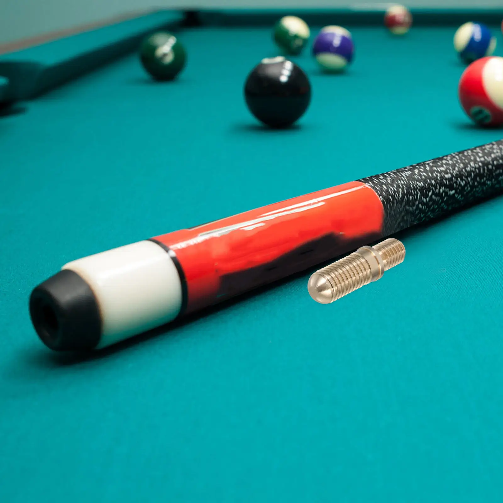 

1Set Heavy Duty Brass Billiard Cue Extension Set Seamless Connection Stable Adjustment Pool Cue Extender Billiard
