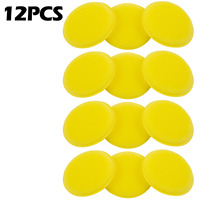 12 Pcs Car Waxing Polishing Sponge Pad Round Care Tool Parts Buffing Foam Car Wax Polishing Machine Car Accessories