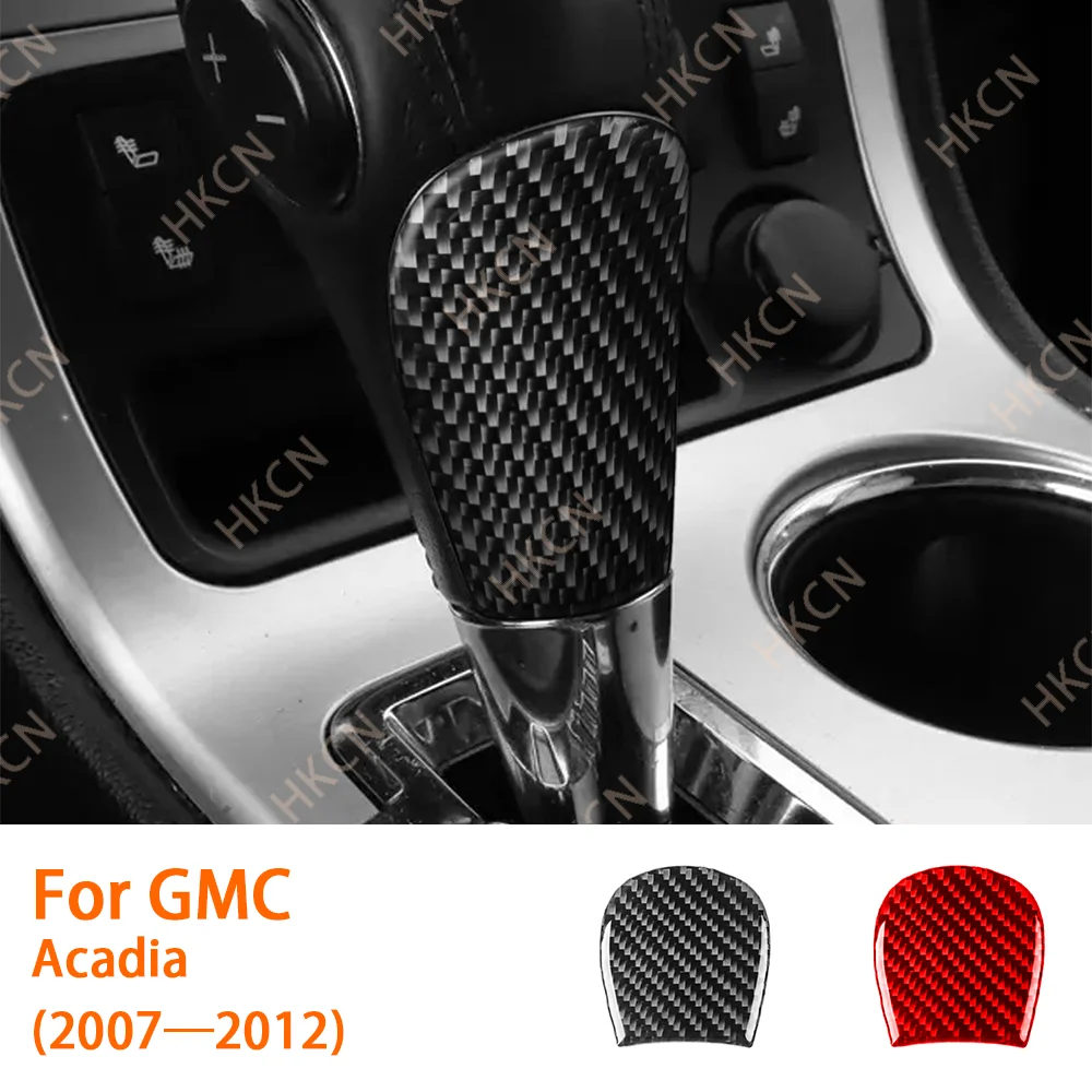 

For GMC Acadia 2007—2012 Carbon Fiber Gear Shifter Level Panel Decals Car Accessories Interior Cover Trim Sticker Modification