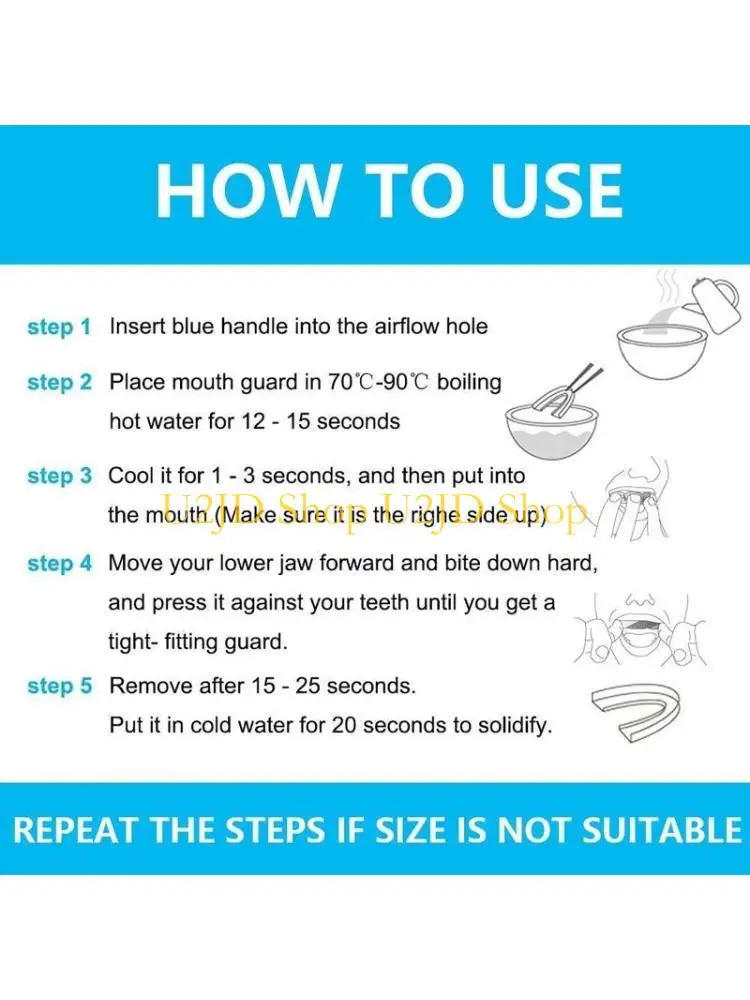 

U2JD Anti-Snoring Braces Anti Molar Braces Protect Teeth Protective Cover Mouth Guard