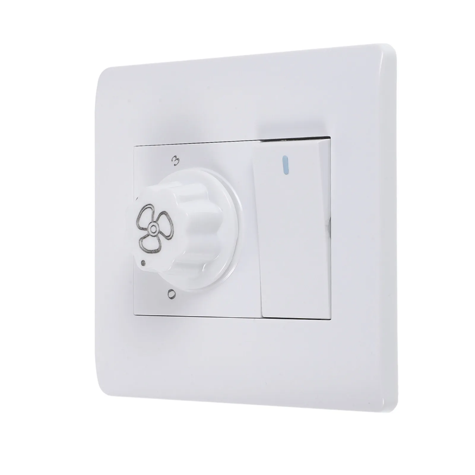 Rotary Ceiling Fan Speed Controller Light Switch Plastic Wall Panel 3- and Light Controller