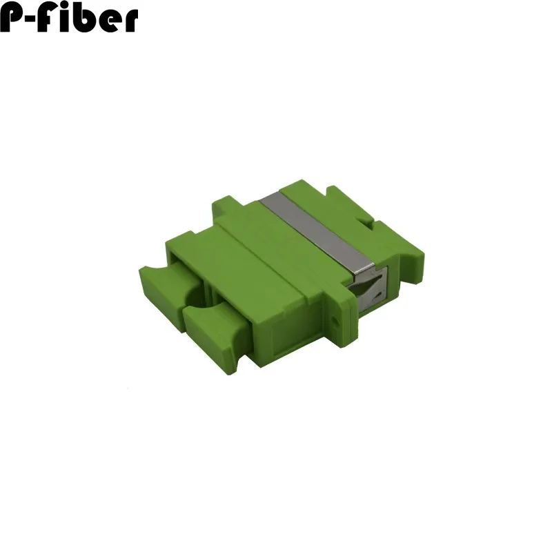 fiber adapter SCAPC duplex 50pcs green SC optical single mode flange coupler jumper connector
